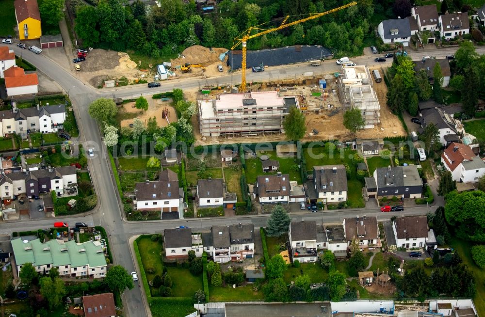 Aerial image Gevelsberg - Construction site to build a new multi-family residential complex at Haufer street in Gevelsberg in the state North Rhine-Westphalia