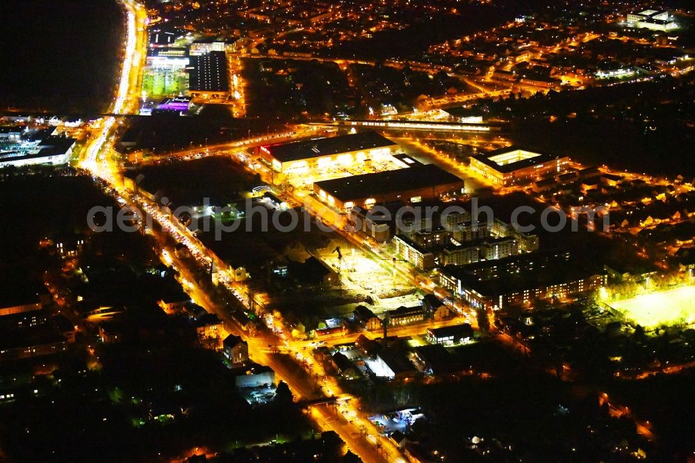 Berlin from above - Construction site to build a new multi-family residential complex of Gut Alt-Biesdorf on Weissenhoeher Strasse in Berlin, Germany