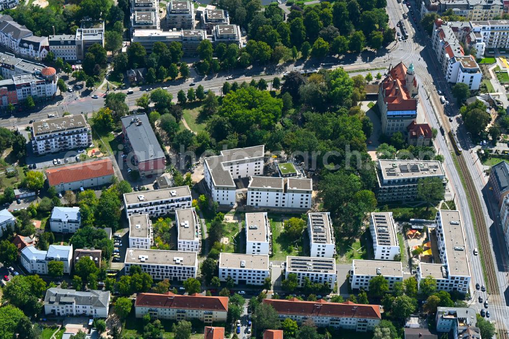 Aerial photograph Berlin - Construction site to build a new multi-family residential complex Joachimstrasse corner Lindenstrasse in the district Koepenick in Berlin