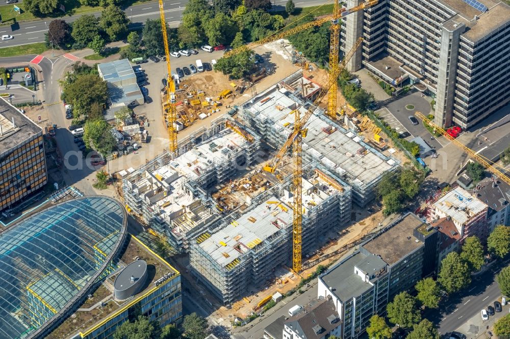 Aerial photograph Düsseldorf - Construction site to build a new multi-family residential complex a??LaViea?? on Schwannstrasse in Duesseldorf in the state North Rhine-Westphalia, Germany