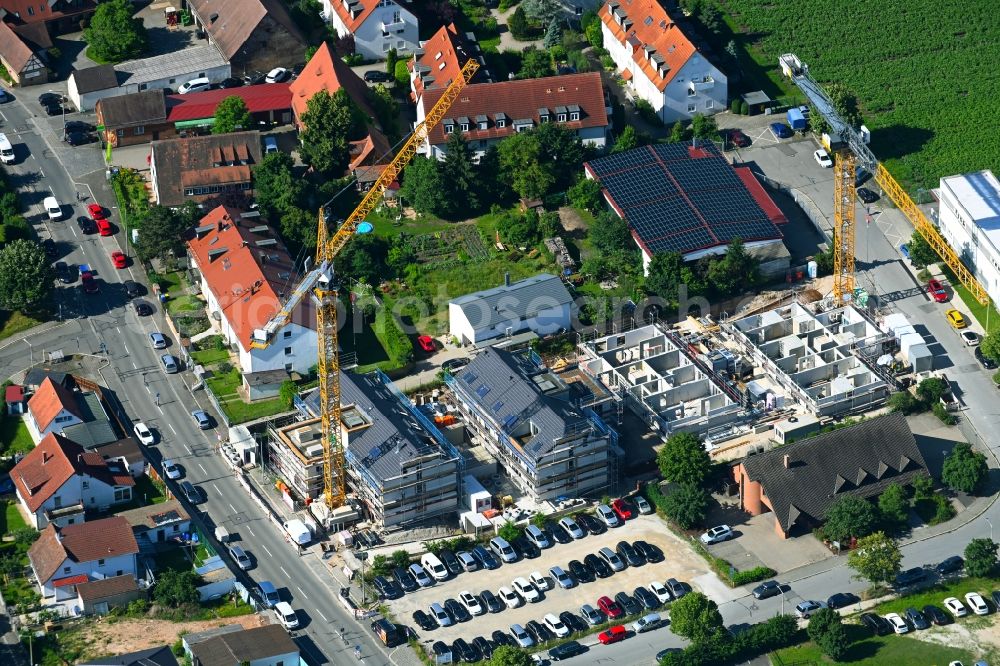 Aerial image Nürnberg - Construction site to build a new multi-family residential complex on Lehrberger Strasse in the district Gaismannshof in Nuremberg in the state Bavaria, Germany