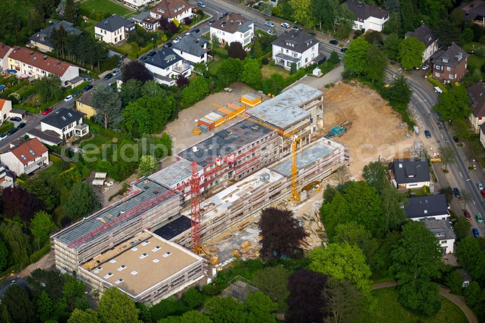 Aerial photograph Hagen - Construction site to build a new multi-family residential complex St-Marien Blumenstrasse in Hagen in the state North Rhine-Westphalia