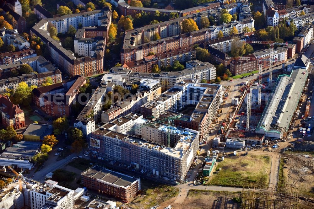 Aerial photograph Hamburg - Construction site to build a new multi-family residential complex Mitte Altona between Felicitas-Kukuck-Strasse and Harkortstrasse in the district Altona in Hamburg, Germany