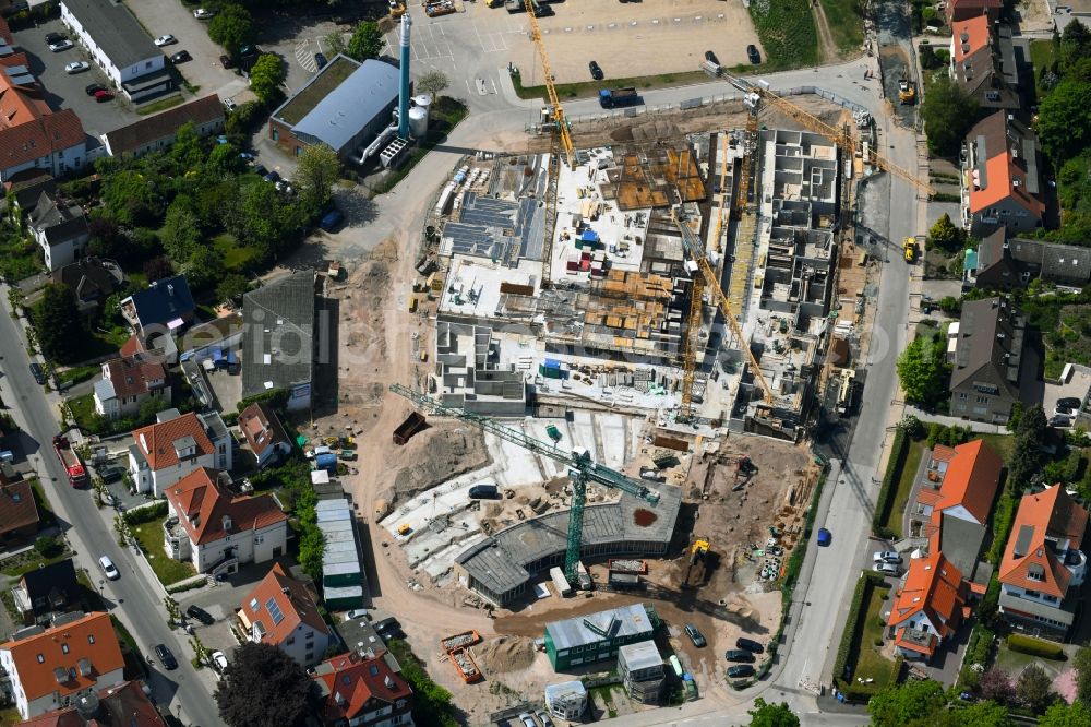 Aerial image Travemünde - Construction site to build a new multi-family residential complex MOMENTS & Godewind in Travemuende in the state Schleswig-Holstein, Germany