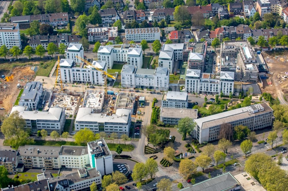 Aerial image Dortmund - Construction site to build a new multi-family residential complex Maerkische Strasse - Benno-Jacob-Strasse - Kronenstrasse in Dortmund in the state North Rhine-Westphalia, Germany