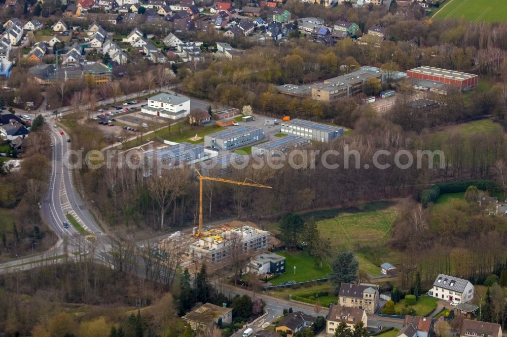 Aerial image Bochum - Construction site to build a new multi-family residential complex Eppendorfer Strasse corner Talstrasse in the district Eppendorf in Bochum in the state North Rhine-Westphalia, Germany