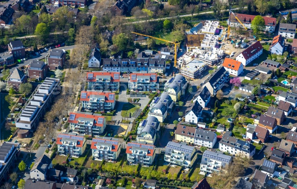 Aerial image Oberhausen - Construction site to build a new multi-family residential complex of GE-WO Osterfelof Wohnungsgenossenschaft eG on Halterner Strasse in Oberhausen in the state North Rhine-Westphalia, Germany