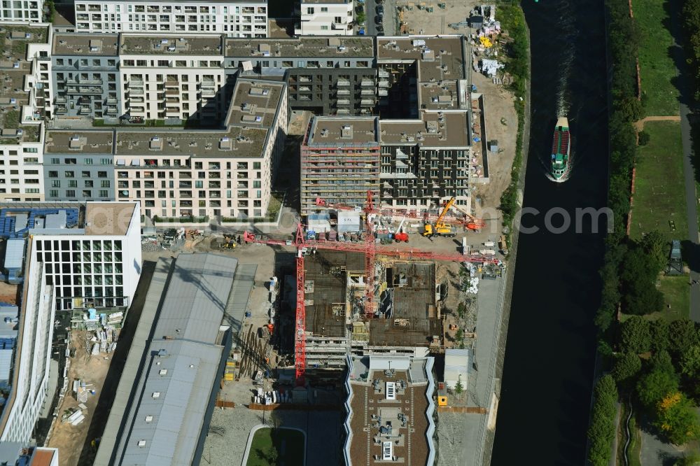 Berlin from above - Construction site to build a new multi-family residential complex Palais Europacity in the district Moabit in Berlin, Germany