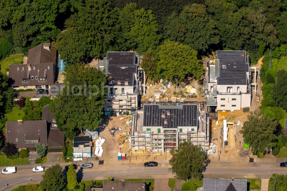 Aerial image Gelsenkirchen - Construction site to build a new multi-family residential complex Poeppinghausstrasse - Cranger Strasse in Gelsenkirchen in the state North Rhine-Westphalia