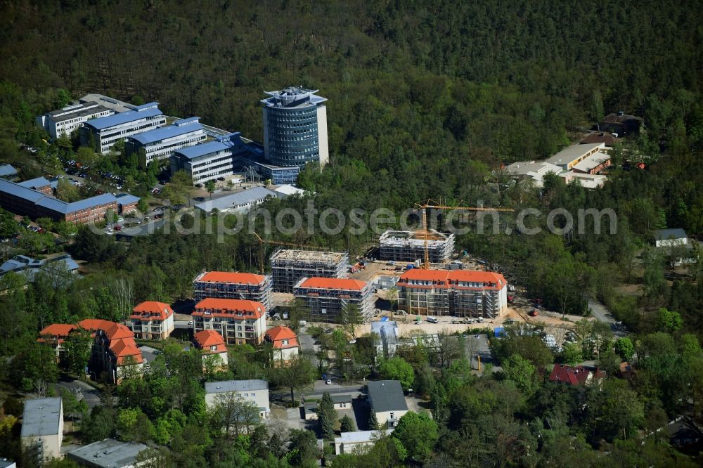 Potsdam from above - Construction site to build a new multi-family residential complex Residenz Steinstrasse in the district Stern in Potsdam in the state Brandenburg, Germany