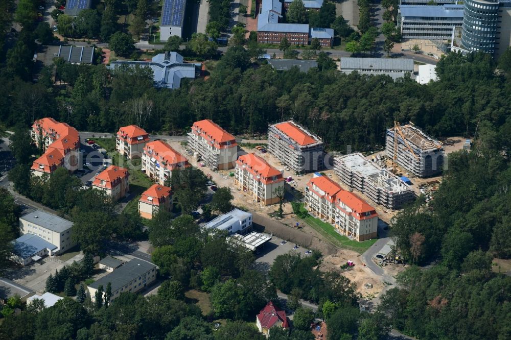 Aerial photograph Potsdam - Construction site to build a new multi-family residential complex Residenz Steinstrasse in the district Stern in Potsdam in the state Brandenburg, Germany