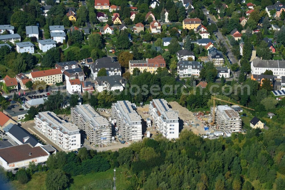 Aerial photograph Berlin - Construction site to build a new multi-family residential complex An der Schule destrict Mahlsdorf in Berlin