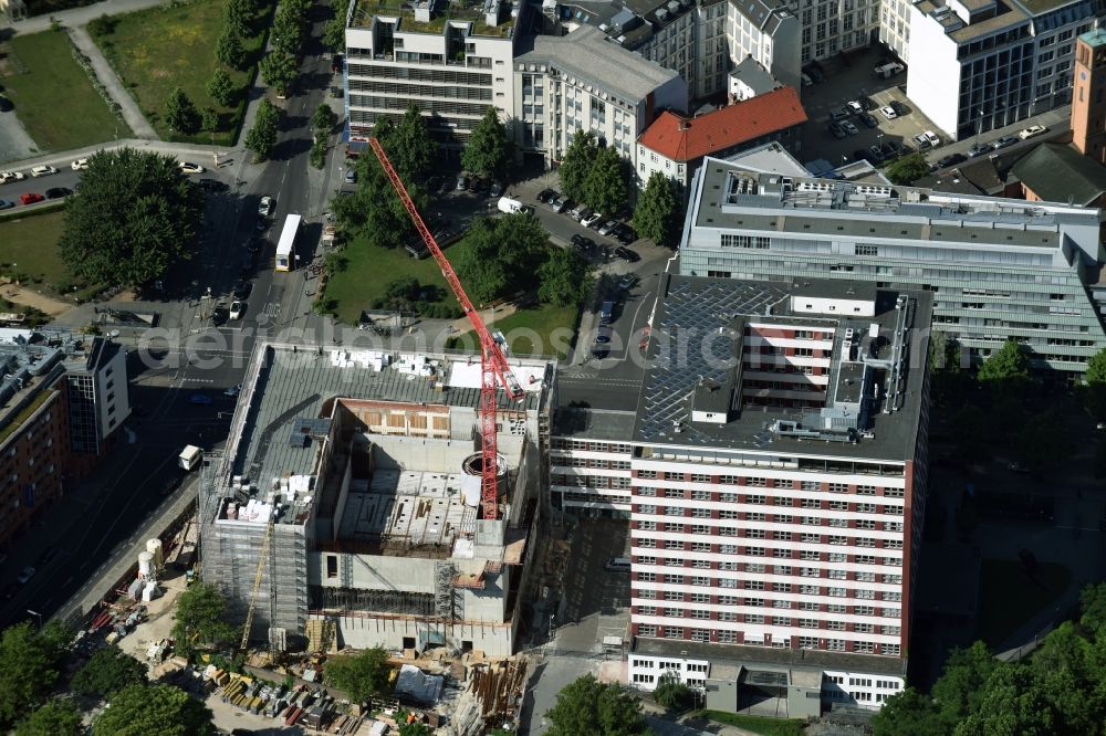 Aerial image Berlin - Construction site to build a new multi-family residential complex Stresemannstrasse Corner Anhalter Strasse of Kondor Wessels Wohnen Berlin GmbH and Reggeborgh Vastgoed B.V. in Berlin