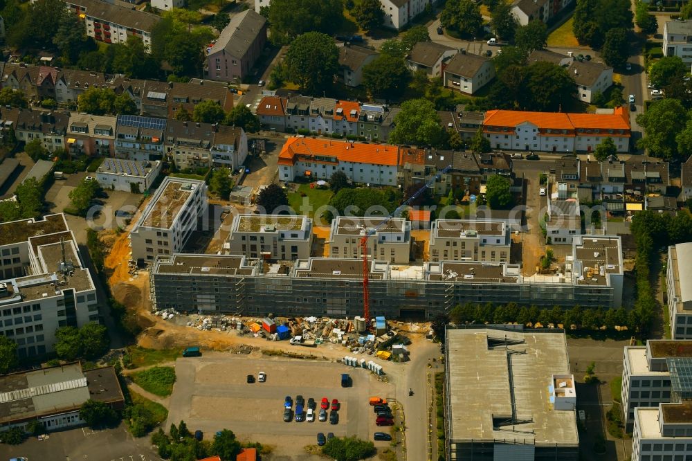 Aerial image Köln - Construction site to build a new multi-family residential complex on Vitalisstrasse in Cologne in the state North Rhine-Westphalia, Germany