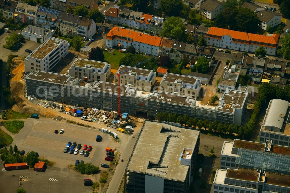 Aerial photograph Köln - Construction site to build a new multi-family residential complex on Vitalisstrasse in Cologne in the state North Rhine-Westphalia, Germany