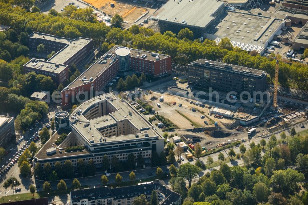 Aerial image Dortmund - Construction site to build a new multi-family residential complex of Vivawest Wohnen GmbH on Berswordtstrasse in Dortmund in the state North Rhine-Westphalia, Germany