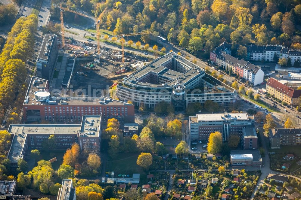 Aerial photograph Dortmund - Construction site to build a new multi-family residential complex of Vivawest Wohnen GmbH on Berswordtstrasse in Dortmund in the state North Rhine-Westphalia, Germany