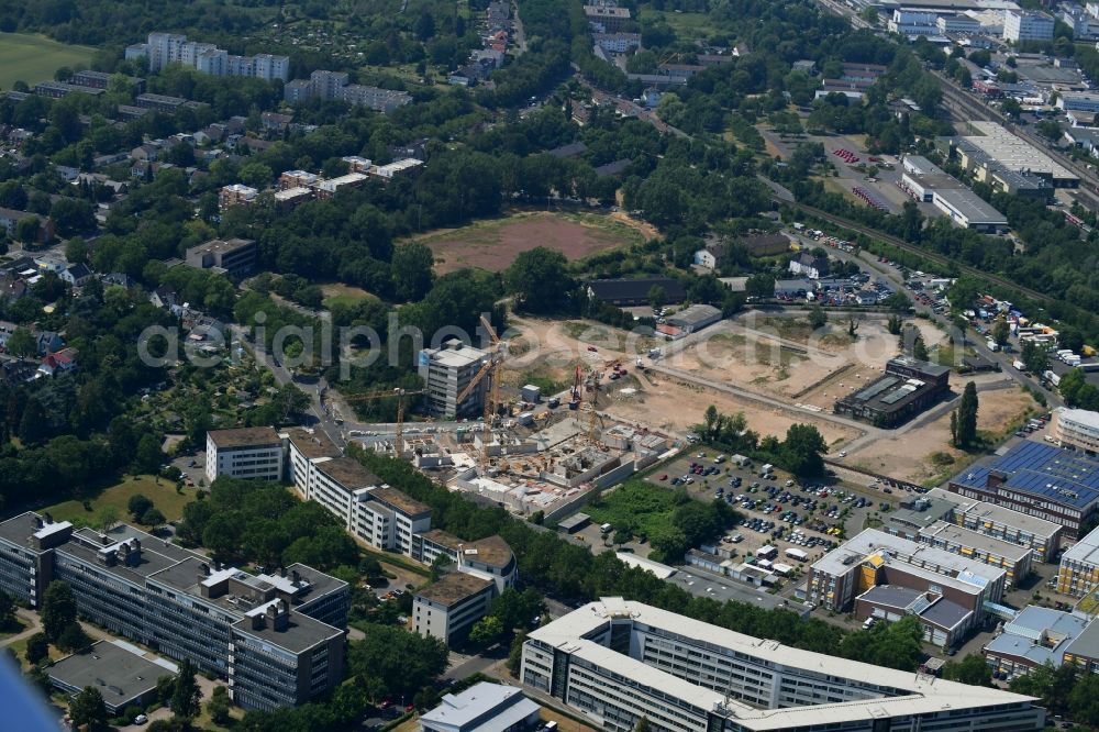 Aerial photograph Bonn - Construction site to build a new multi-family residential complex Westside between Siemensstrasse and Am Propsthof in the district Endenich in Bonn in the state North Rhine-Westphalia, Germany