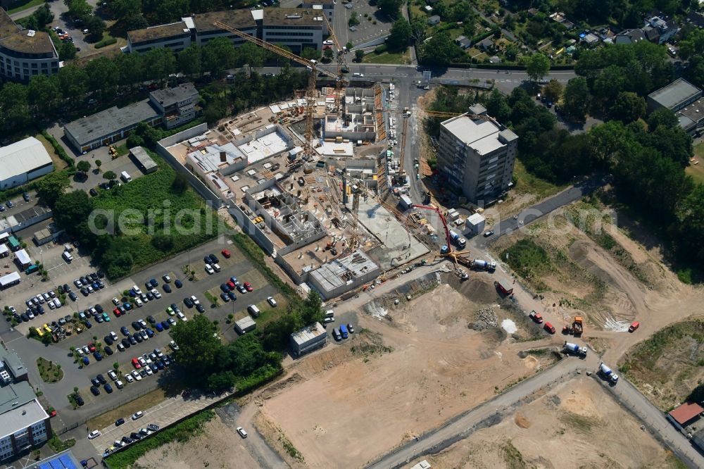 Aerial image Bonn - Construction site to build a new multi-family residential complex Westside between Siemensstrasse and Am Propsthof in the district Endenich in Bonn in the state North Rhine-Westphalia, Germany