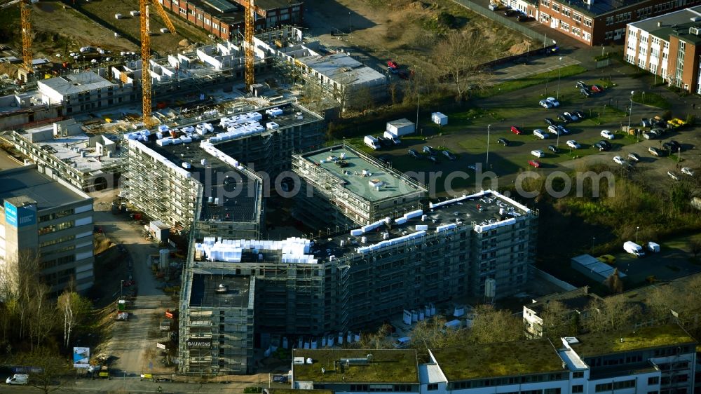 Aerial image Bonn - Construction site to build a new multi-family residential complex Westside between Siemensstrasse and Am Propsthof in the district Endenich in Bonn in the state North Rhine-Westphalia, Germany