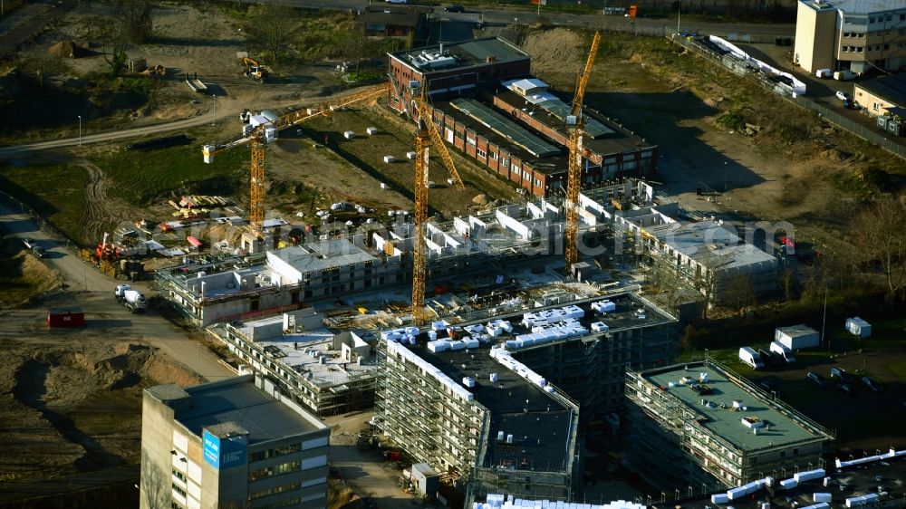 Aerial photograph Bonn - Construction site to build a new multi-family residential complex Westside between Siemensstrasse and Am Propsthof in the district Endenich in Bonn in the state North Rhine-Westphalia, Germany