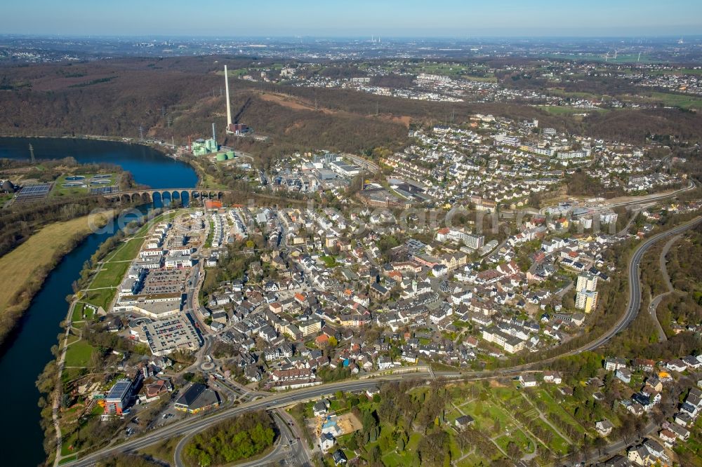 Aerial photograph Herdecke - Construction site to build a new multi-family residential complex in residential Ufer-Viertel former Westfalia- Gelaende in the district Westende in Herdecke in the state North Rhine-Westphalia