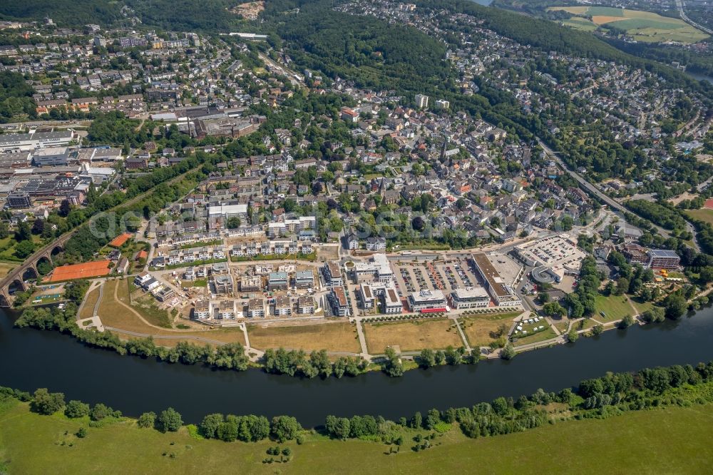 Aerial photograph Herdecke - Construction site to build a new multi-family residential complex in residential Ufer-Viertel former Westfalia- Gelaende in the district Westende in Herdecke in the state North Rhine-Westphalia