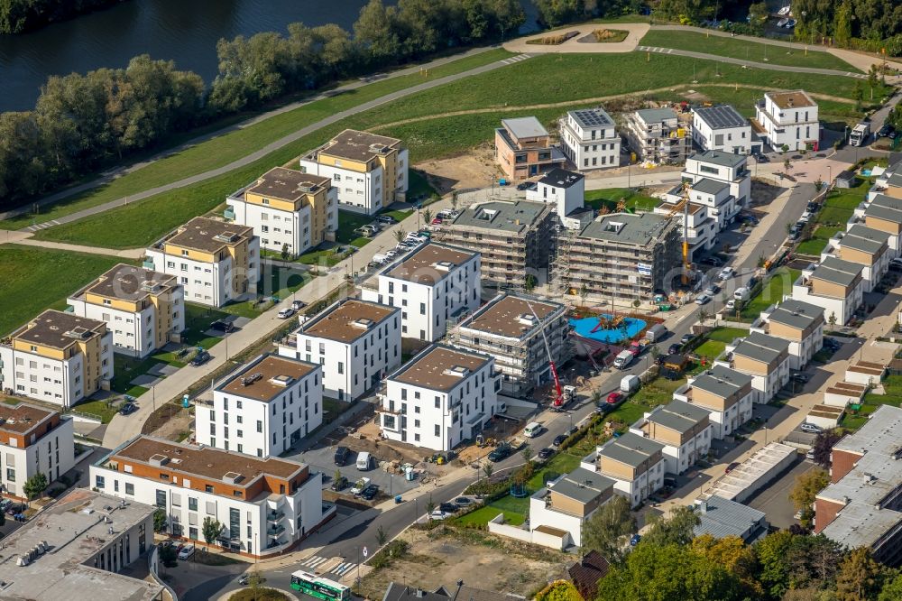 Aerial image Herdecke - Construction site to build a new multi-family residential complex in residential Ufer-Viertel former Westfalia- Gelaende in the district Westende in Herdecke in the state North Rhine-Westphalia