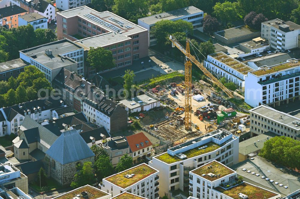 Aerial photograph Köln - Construction site to build a new multi-family residential complex on street Severinstrasse in the district Altstadt in Cologne in the state North Rhine-Westphalia, Germany