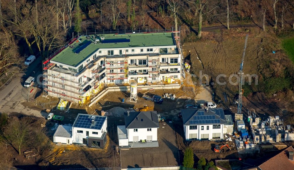 Aerial image Herne - Construction site to build a new multi-family residential complex on Bromberger Strasse in the Sodingen part of Herne in the state of North Rhine-Westphalia