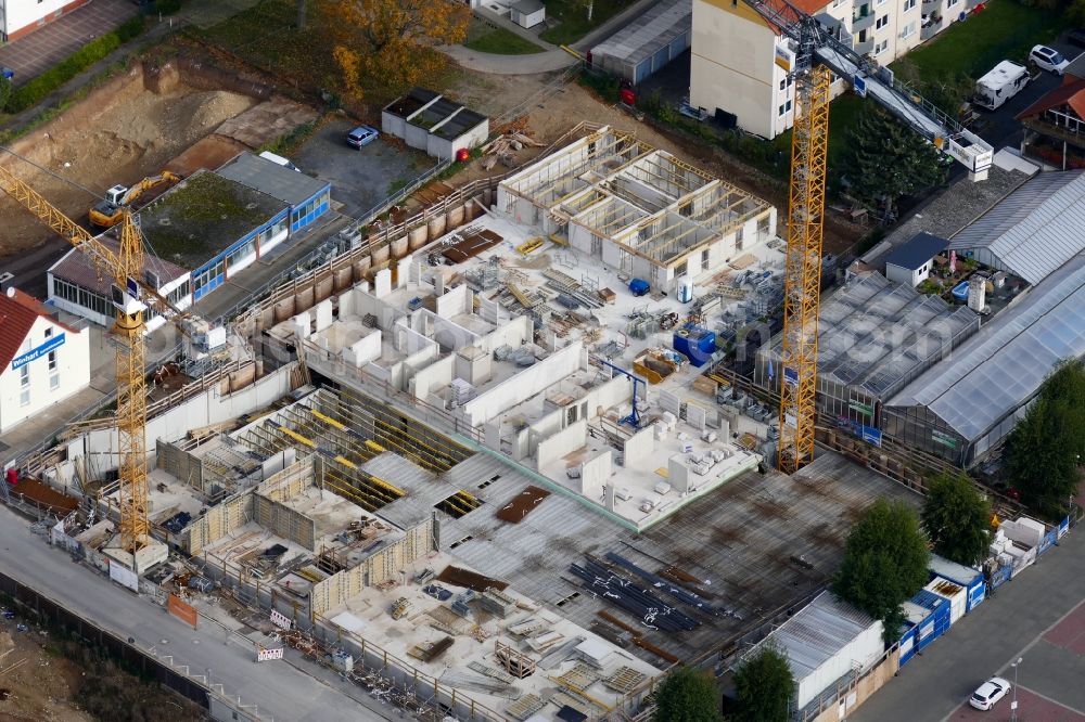 Aerial image Göttingen - Construction site to build a new multi-family residential complex in Goettingen in the state Lower Saxony, Germany