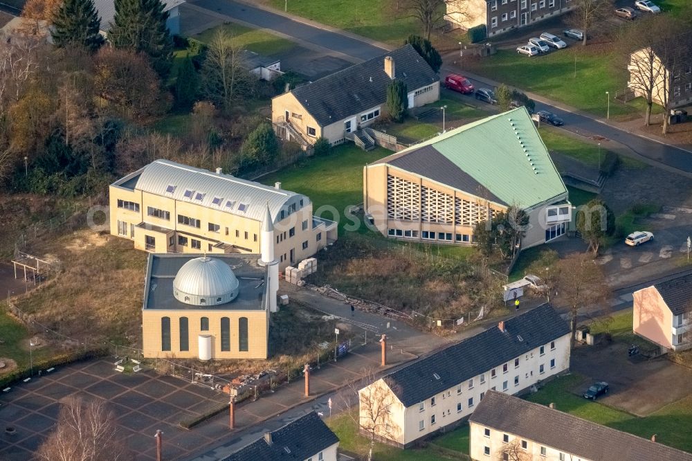 Aerial image Voerde (Niederrhein) - Mosque construction site Yeni YeA