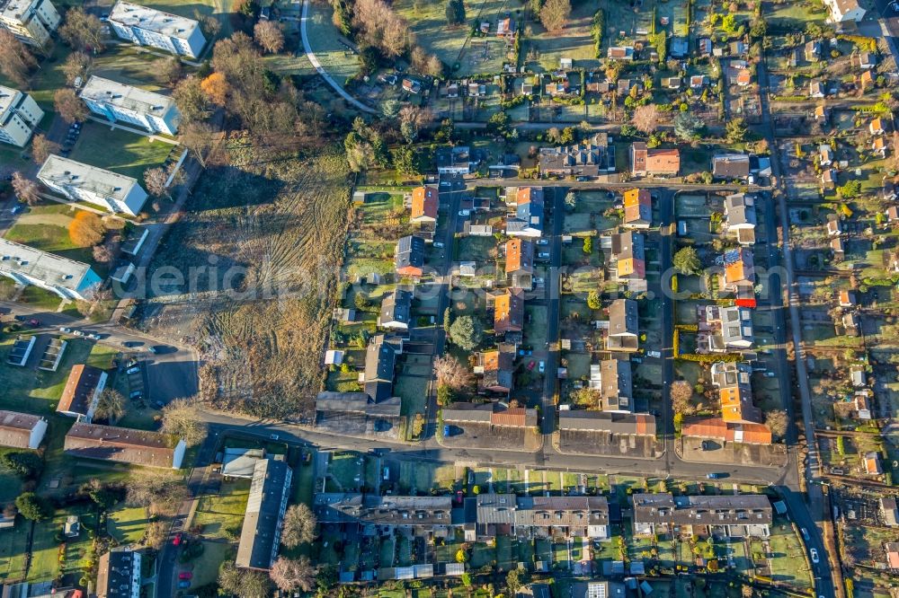 Aerial image Bochum - Building site to the new building of a new residential area and a social centre in the Baerendorfer street in the district of Weitmar in Bochum in the federal state North Rhine-Westphalia