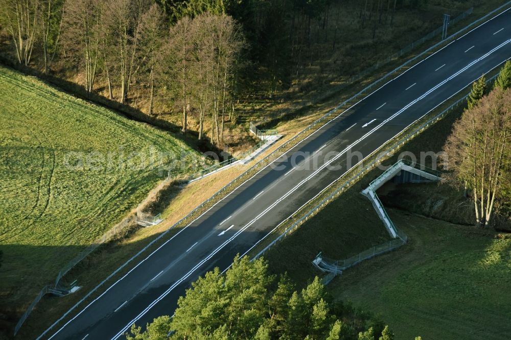 Aerial photograph Brieskow-Finkenheerd - Construction site for the new building der OU Ortsumfahrung der Bundesstrasse B112 in Brieskow-Finkenheerd in the state Brandenburg