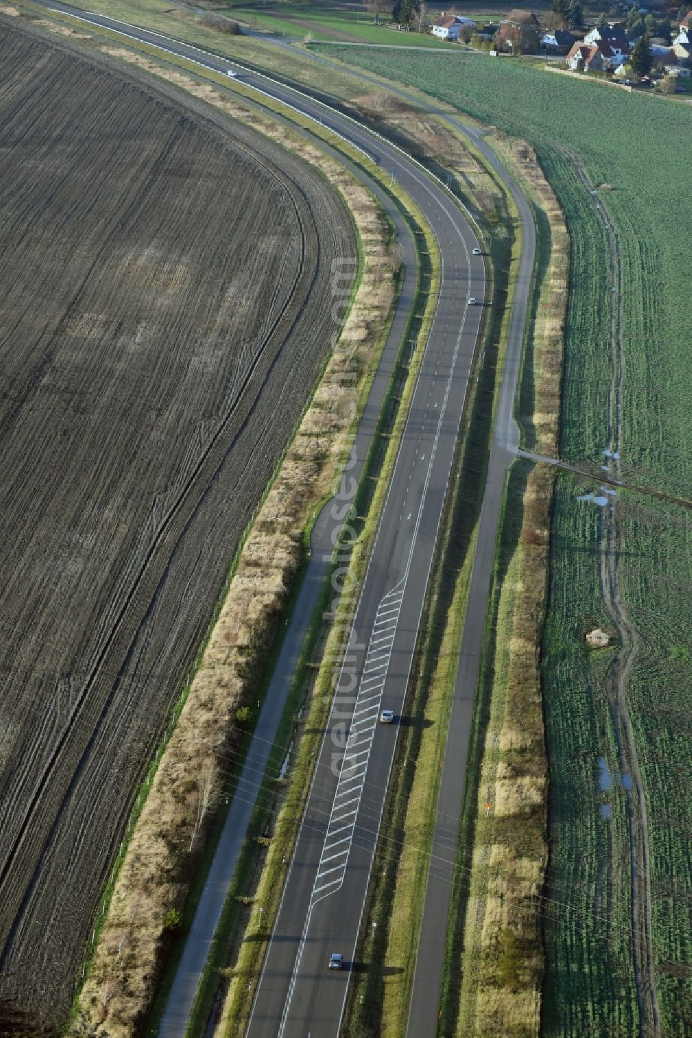 Aerial photograph Brieskow-Finkenheerd - Construction site for the new building der OU Ortsumfahrung der Bundesstrasse B112 in Brieskow-Finkenheerd in the state Brandenburg