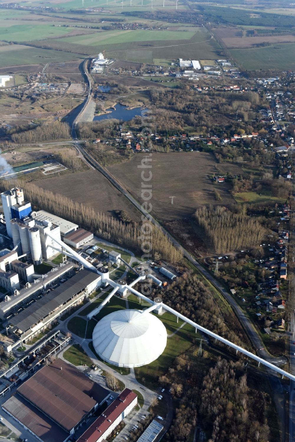 Aerial photograph Herzfelde - Construction site for the new building the roads bypass the federal highway B 1n in Herzfelde in the state Brandenburg