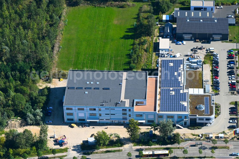 Aerial image Berlin - Construction site for the new building on Pablo-Picasso-Strasse in the district Hohenschoenhausen in Berlin, Germany