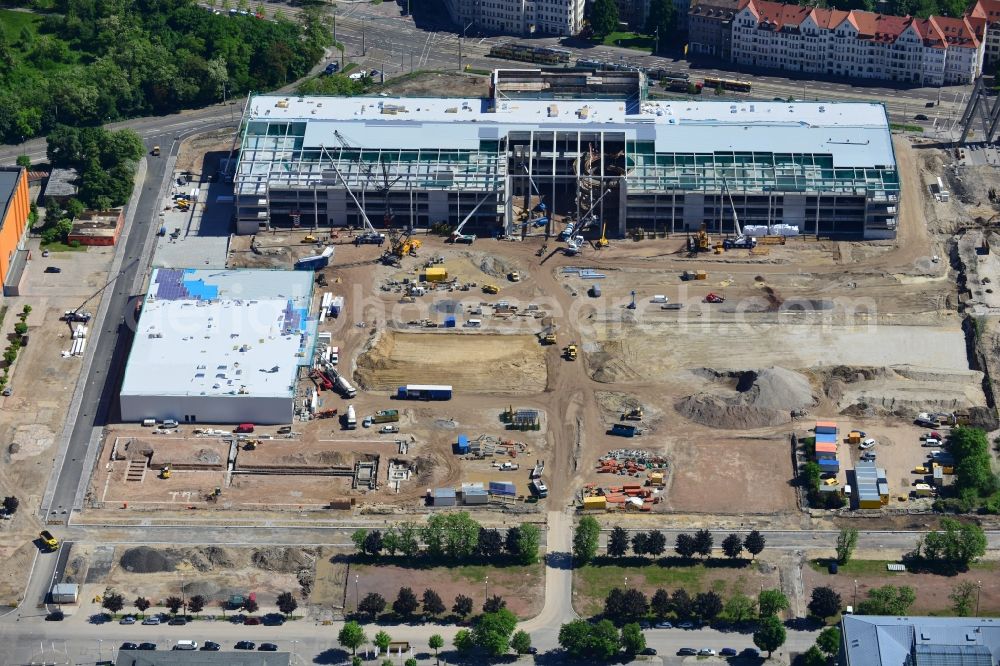 Aerial photograph Leipzig - Construction site to build a new Porta - Furniture Center in Leipzig in Saxony