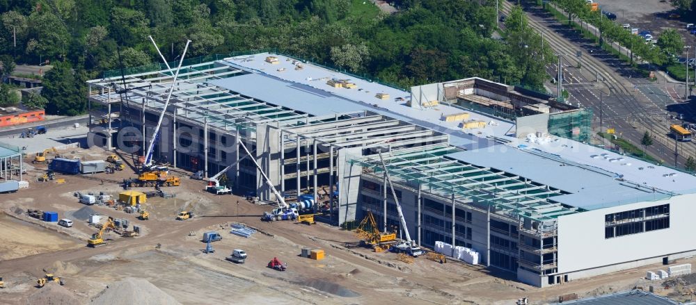 Aerial photograph Leipzig - Construction site to build a new Porta - Furniture Center in Leipzig in Saxony