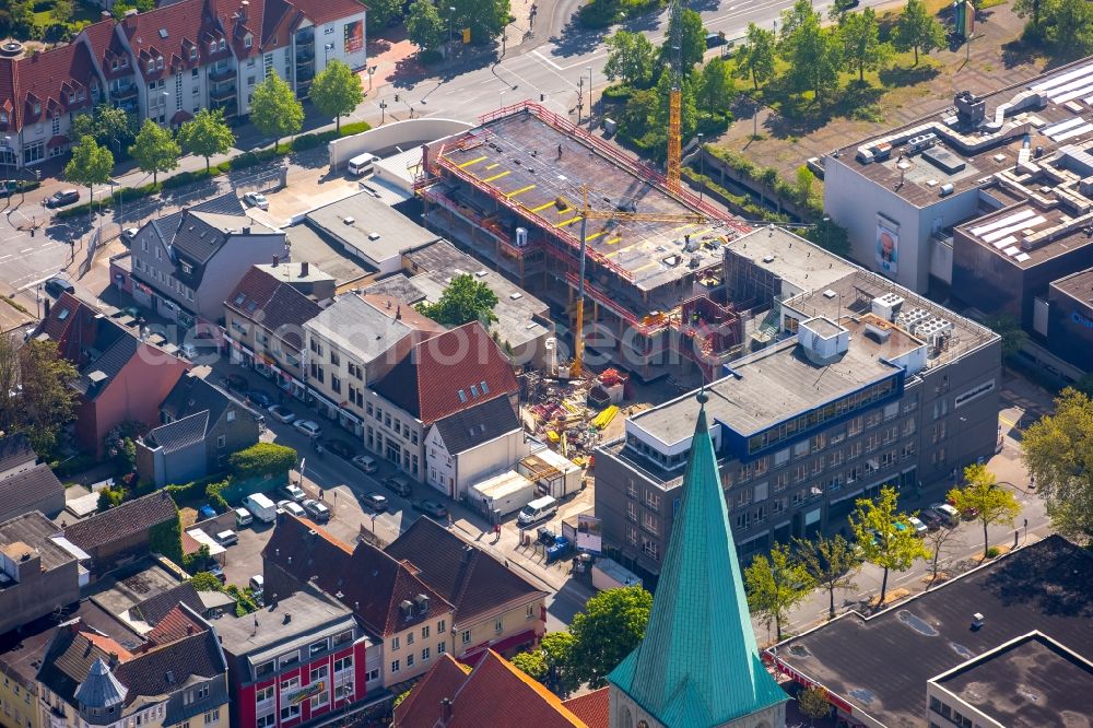 Aerial image Hamm - Construction site for the new building A press house of the newspaper Westfaelischer Anzeiger in Hamm in the state North Rhine-Westphalia