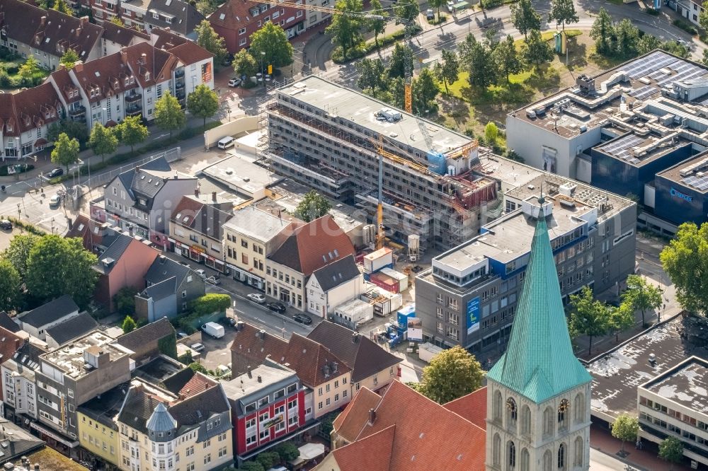 Hamm from above - Construction site for the new building A press house of the newspaper Westfaelischer Anzeiger in Hamm in the state North Rhine-Westphalia