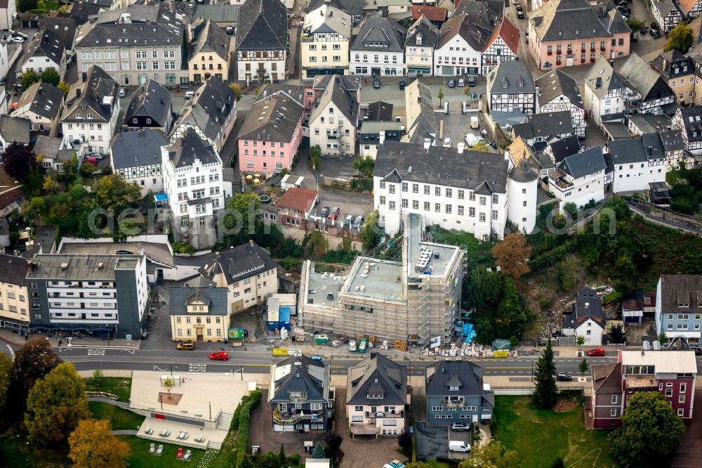 Aerial photograph Arnsberg - Construction site for the new building of Sauerland-Museum on Ruhrstrasse in Arnsberg in the state North Rhine-Westphalia, Germany