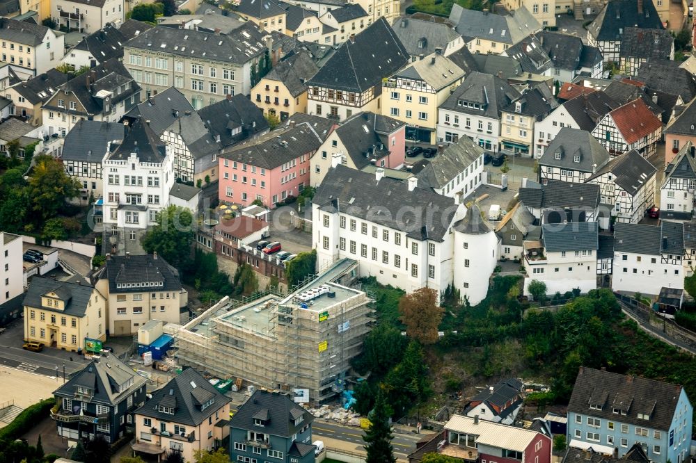 Aerial image Arnsberg - Construction site for the new building of Sauerland-Museum on Ruhrstrasse in Arnsberg in the state North Rhine-Westphalia, Germany