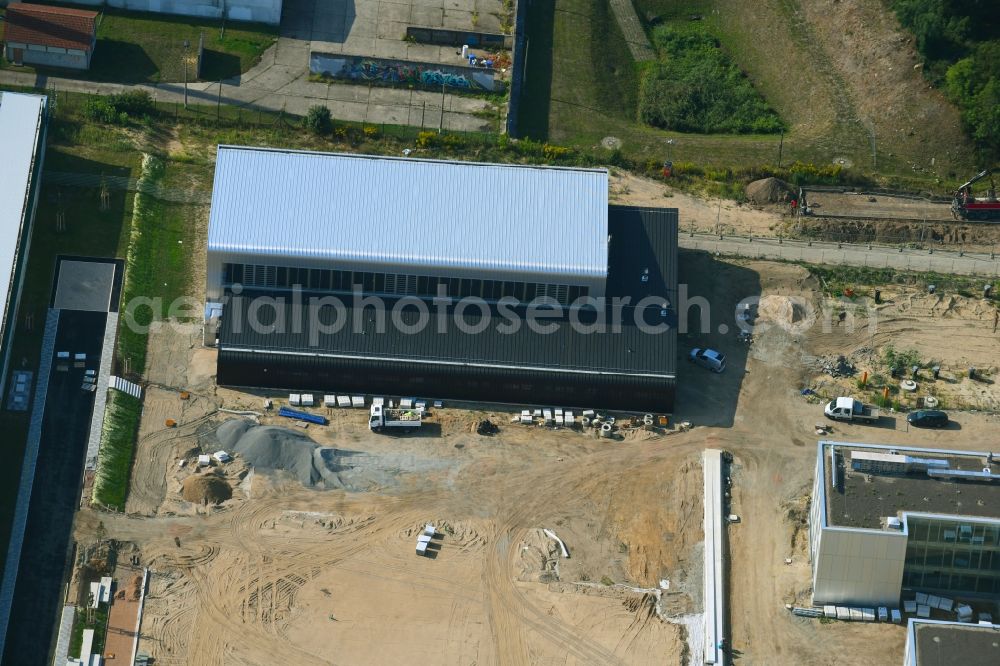 Aerial image Berlin - New construction site of the school building An of Schule in the district Mahlsdorf in Berlin, Germany