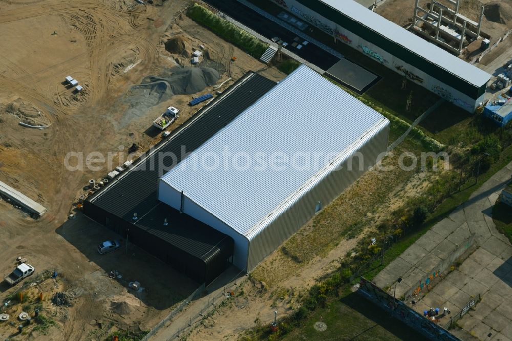 Aerial photograph Berlin - New construction site of the school building An of Schule in the district Mahlsdorf in Berlin, Germany