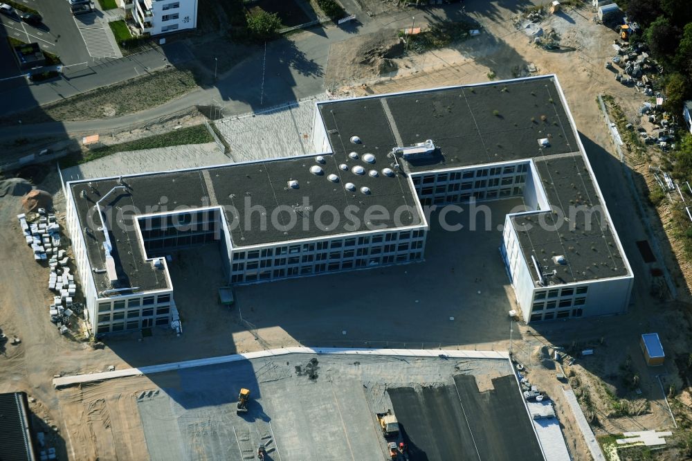 Berlin from above - New construction site of the school building An of Schule in the district Mahlsdorf in Berlin, Germany