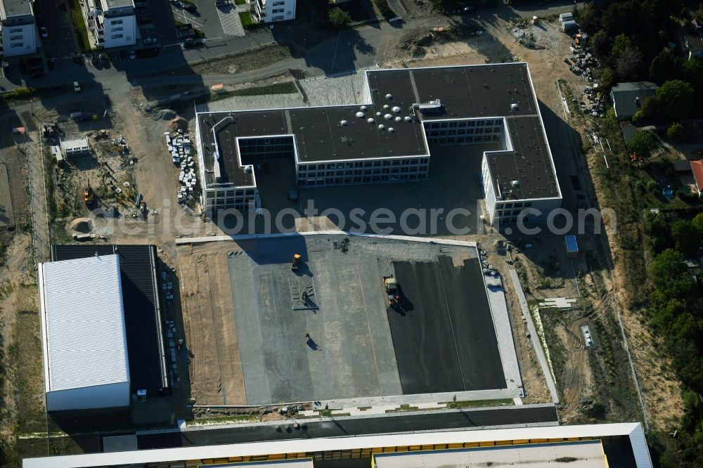 Berlin from the bird's eye view: New construction site of the school building An of Schule in the district Mahlsdorf in Berlin, Germany