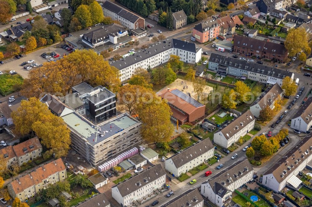 Gladbeck from above - New construction site of the school building of Mosaikschule Zum Stadtwald in Gladbeck at Ruhrgebiet in the state North Rhine-Westphalia, Germany