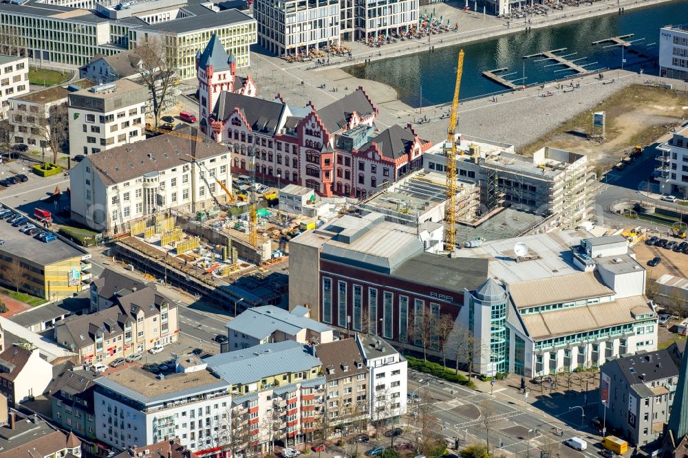 Dortmund from the bird's eye view: Construction site for the new building of Sparkassenakademie NRW in the district Hoerde in Dortmund in the state North Rhine-Westphalia, Germany