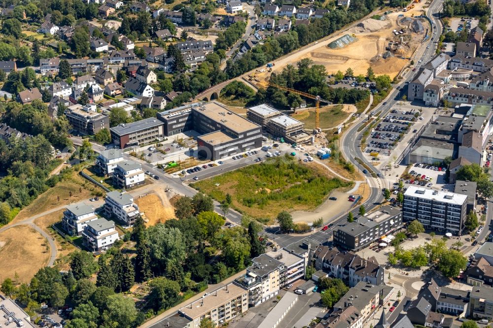 Aerial photograph Heiligenhaus - Construction site of a student dorm on Conpus Velbert/Heiligenhaus in Heiligenhaus in the state North Rhine-Westphalia, Germany